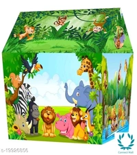  Studio Circus House Kids Tent - Free Size, Green, Poly Cotton, Tent, MultiPack :1
